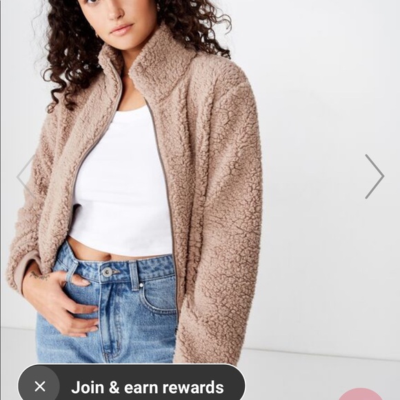 Cotton on teddy jacket Clearance